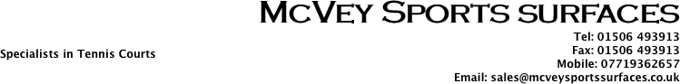 McVey Sports surfaces